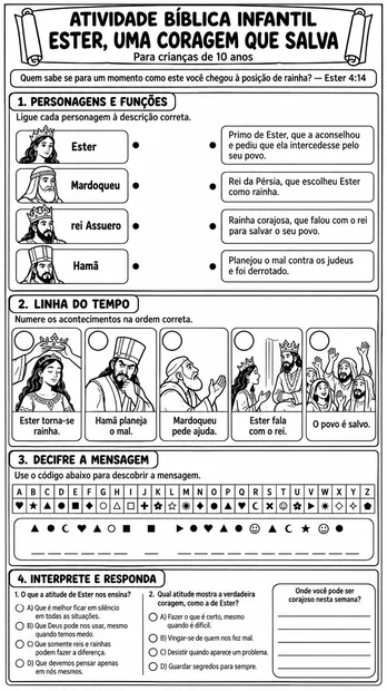 Atividade Bíblica Infantil para Colorir